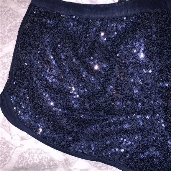 XS-M Victoria’s Secret Sequins Navy Shorts - Picture 8 of 8